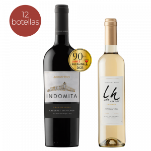 Pack Vino Indómita Gran Reserva Cabernet Sauvignon + Late Harvest 500 ml <br>35% off