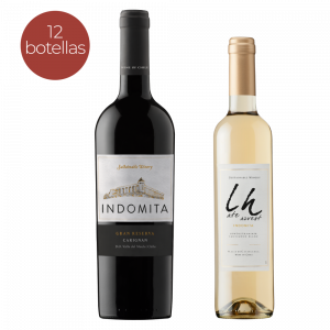 Pack Vino Indómita Gran Reserva Carignan + Late Harvest 500 ml<br>35% off