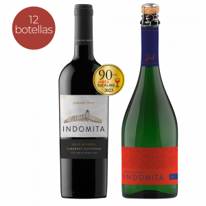 Pack Vino Indómita Gran Reserva Cabernet Sauvignon + Espumante Brut <br> 40% off