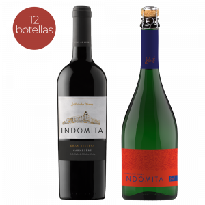Pack Vino Indómita Gran Reserva Carménère + Espumante Brut <br>35% off