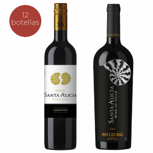 Pack Vino Santa Alicia Reserva Carménère + Edición Especial Reserva Syrah <br>45% off